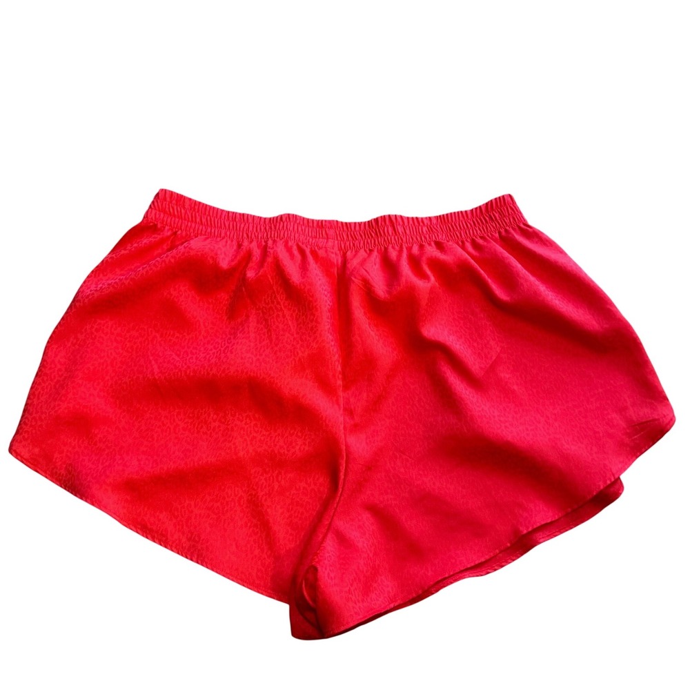 Victoria's Secret Satin Sleep Shorts Boxers Coral Leopard Print Size Large NWOT - Picture 7 of 8